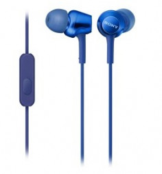 Наушники с гарнитурой SONY MDR-EX255AP/L Цвет синий