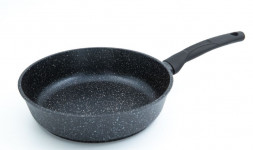 Сковорода VICTORIА G0024 Гранит алюм.,24см., черный гранит c бакелитовой ручкой.