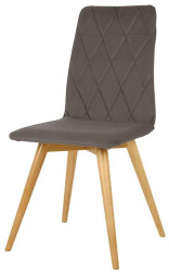 Стул обеденный POLINI Home Rio SD, серый-натуральный (2 кор.)