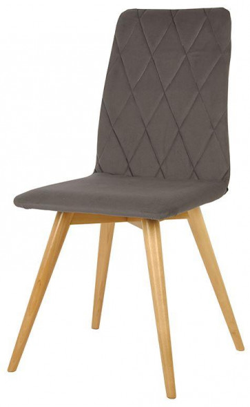Стул обеденный POLINI Home Rio SD, серый-натуральный (2 кор.)