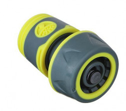 Соединители INBLOOM PROF+ Коннектор быстросъемный для шланга 3/4 с аквастопом, обрезиненное покрытие ABS 169-027