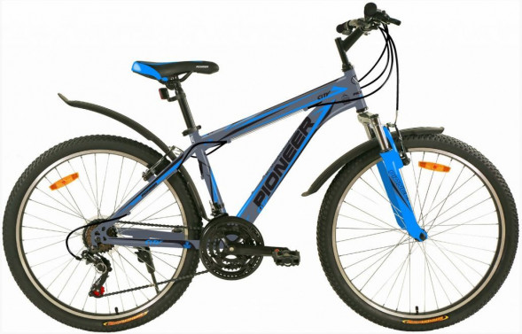 Велосипед PIONEER CITY 26&quot;/18&quot; gray-blue-black