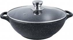 Казан ТРАДИЦИЯ ТГП0283И а/пр литой 28см 4,0л стекл/кр Гранит плюс