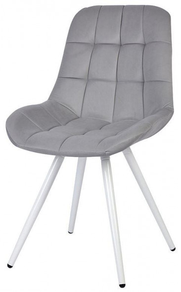 Стул обеденный POLINI Home Verona SM, светло-серый - белый (2 кор.)