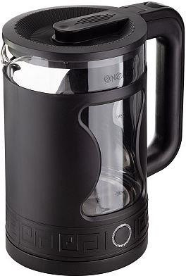 Чайник ENERGY E-257 (1.5л) стекло, черный 164153