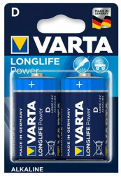 VARTA Батарея Longlife power LR20 BL2 Alkaline D (2шт) блистер