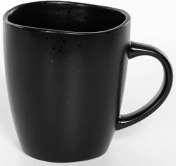 Кружка ELRINGTON 235-61016 KARIN 460мл, черная в черную точку