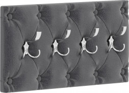 Мебель для прихожих BONMEBEL Дения Вешалка с крючками тип 2 ТК Темно-серая (2 кор.)