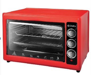 Печь электрическая DELTA D-0123 красная 37л