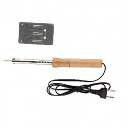 Паяльники электрические SPARTA Паяльник с ручкой из дерева, 60 Вт, 220 В 913103