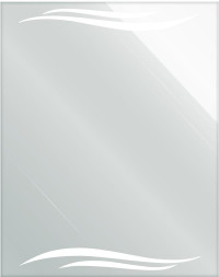 Зеркало САНАКС 45616 Зеркало с матированным рисунком, 535 х 680 мм