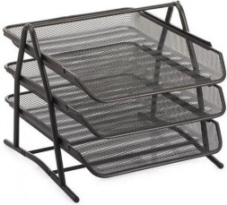 Органайзер UNISTOR CONSUL 3 для бумаги металлический 3 секции, А4 Черный 211720