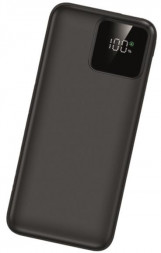 Внешний АКБ AKSBERRY (6920680876860) E101 Violet быстрая зарядка PD22.5W/QC22.5W с дисплеем 10000mAh, черный