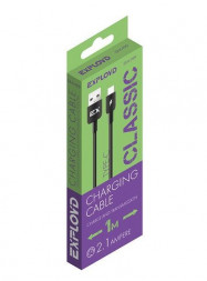 Дата-кабель EXPLOYD EX-K-999 Дата-кабель USB - TYPE-C 2.1A 1М круглый черный