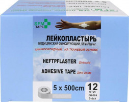 Лейкопластырь SFM Лейкопластырь Тканевая основа 5,0 х 500 см - SFM Plaster, Германия