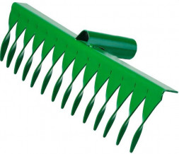 Садовый инструмент РОСТОК 364 x 72 мм, 14 витых зубцов, рабочая поверхность из стали, покрытие краска, без черенка, грабли (39600-14)