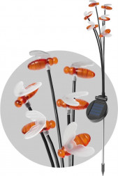 Садовый светильник КОСМОС KOC_SOL114 белый/оранжевый