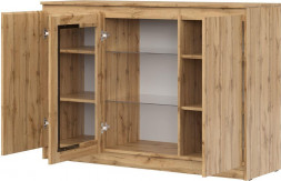 Комод НК-МЕБЕЛЬ STERN комод Т-14(витрина) Дуб Вотан 72678287 (2 кор.)