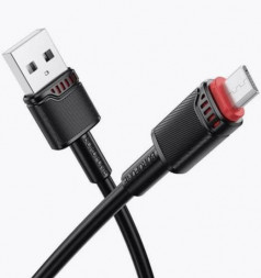 Кабель BOROFONE (6941991120725) BX110m USB 2.4A для micro USB - 1 м , черный