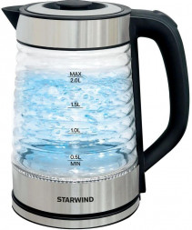 STARWIND SKG2111 2л. 1800Вт черный/прозрачный корпус: стекло