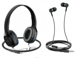 Наушники HOCO (6931474709646) W24 Enlighten синий