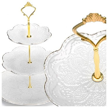конфетница LORAINE LR 26513 конфетница 3х ярусная ЭЛИС керам.мет