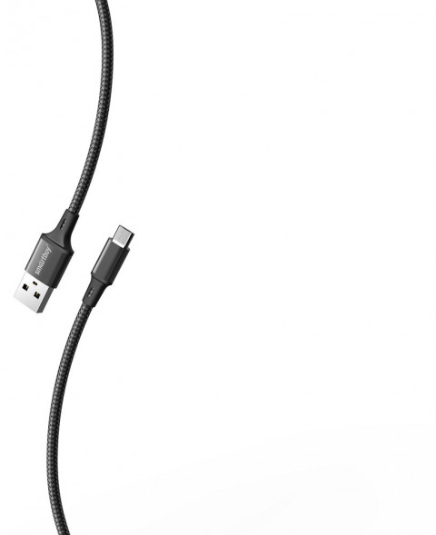 Кабель SMARTBUY (iK-12-S14b) S14 MicroUSB черный, 3 А, 1 м