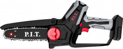 Пила цепная аккумуляторная P.I.T. Пила цепная аккум. мини PKE20H-150A SOLO (20В, шина 6"/150мм, 3100об/мин, ск. цепи 6,5 м/с) P.I.T. Пила цепная аккум. мини PKE20H-150A SOLO (20В, шина 6"/150мм, 3100об/мин, ск. цепи 6,5 м/с)