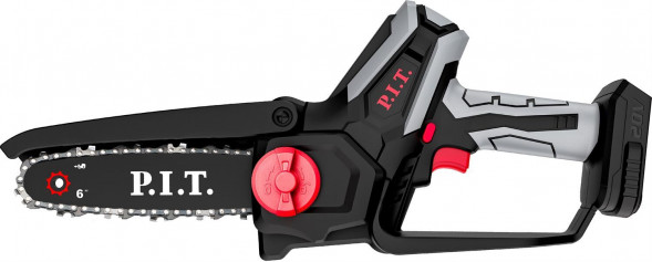 Пила цепная аккумуляторная P.I.T. Пила цепная аккум. мини PKE20H-150A SOLO (20В, шина 6"/150мм, 3100об/мин, ск. цепи 6,5 м/с) P.I.T. Пила цепная аккум. мини PKE20H-150A SOLO (20В, шина 6"/150мм, 3100об/мин, ск. цепи 6,5 м/с)