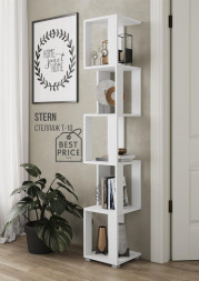 Стеллаж НК-МЕБЕЛЬ STERN стеллаж Т-10 (16 мм) Белый 72674931 (1 кор.)