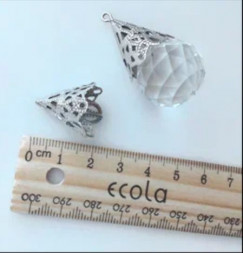 АКСЕССУАРЫ ДЛЯ СВЕТИЛЬНИКОВ ECOLA DB2CRVECB Сделай сам Хрустальный светильник Колпачок для подвески Шар, Хром