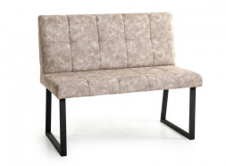 Кухонный диван БИТЕЛ РЕАЛ 1100 Велюр латте/Черный муар