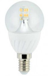 Лампа светодиодная ECOLA globe K4FG40ELC Premium 4,0W G45 E14 золотистый прозрачный шар 86х45 (5)