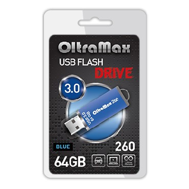 флэш-накопитель OLTRAMAX OM-64GB-260-Blue 3.0 синий
