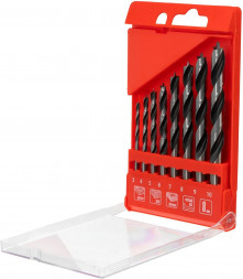 Набор сверл MATRIX Набор сверл по дереву,3-4-5-6-7-8-9-10 мм, 8шт., цилиндр. хвостовик, пластиковый кейс// MATRIX Набор сверл по дереву,3-4-5-6-7-8-9-10 мм, 8шт., цилиндр. хвостовик, пластиковый кейс//