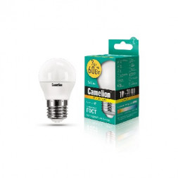 Лампа CAMELION (12070) LED7-G45/830/E27/7Вт