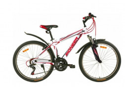 Велосипед PIONEER CITY 26"/16" white-black-red