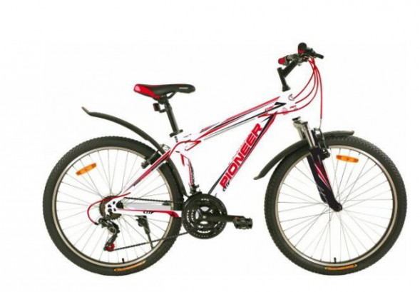 Велосипед PIONEER CITY 26&quot;/16&quot; white-black-red