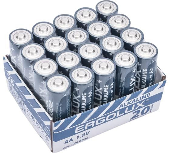 Батарейка ERGOLUX (14675) Alkaline BP20 LR6