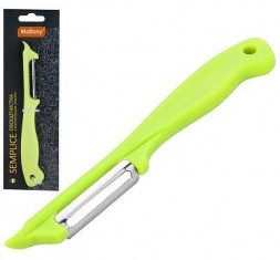 MALLONY Овощечистка SEMPLICE, р-р 18*2*1 см, с вертикальным лезвием, пластиковой ручкой