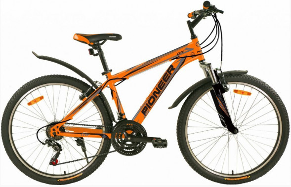 Велосипед PIONEER CITY 26&quot;/18&quot; orange-black-gray