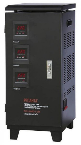 Стабилизатор РЕСАНТА АСН-6000/3-ЭМ