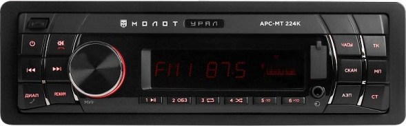 Автомагнитола URAL МОЛОТ АРС-МТ 224К