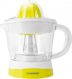 Соковыжималка STARWIND SJ1121 30Вт рез.сок.:700мл. желтый/прозрачный