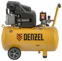 Компрессоры DENZEL Компрессор воздушный DK1800/50,Х-PRO 1,8 кВт, 280л/мин, 50л 58068