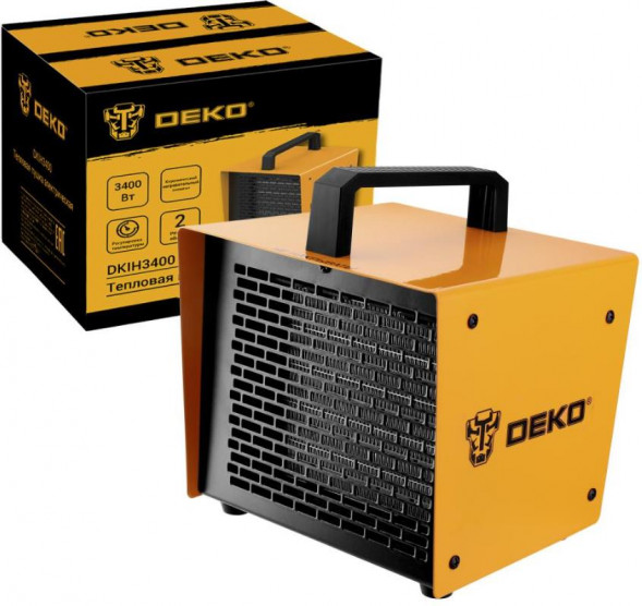 Тепловая пушка электрическая DEKO DKIH3400, 3400Вт 080-1013