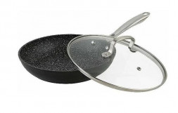 Сковорода EDENBERG EB-3346, 20 см чеканная с крышкой