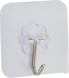 Крючок для ванной комнаты САНАКС 5851 Крючок одинарный на прозрачном самоклеящемся основании