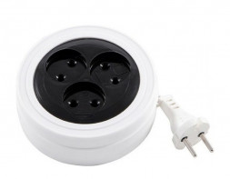 Удлинитель ENGY Удлинитель "Рулетка", 5м/3роз (ШВВП 2х0,75) (186710)