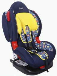 Детское автомобильное кресло SIGER KRES2046 ART "Кокон ISOFIX" котики, 1-7 лет, 9-25 кг, группа 1/2